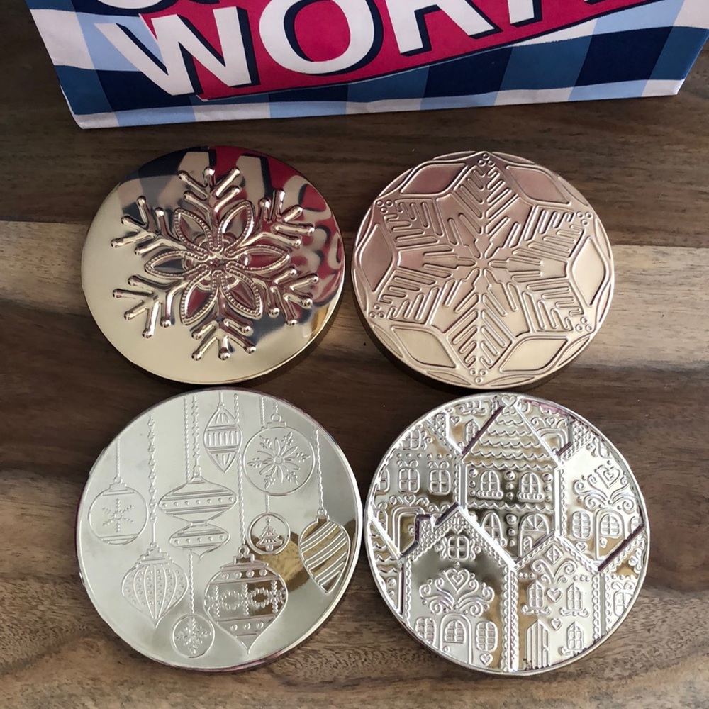 4 decorative candle lids for your collection
